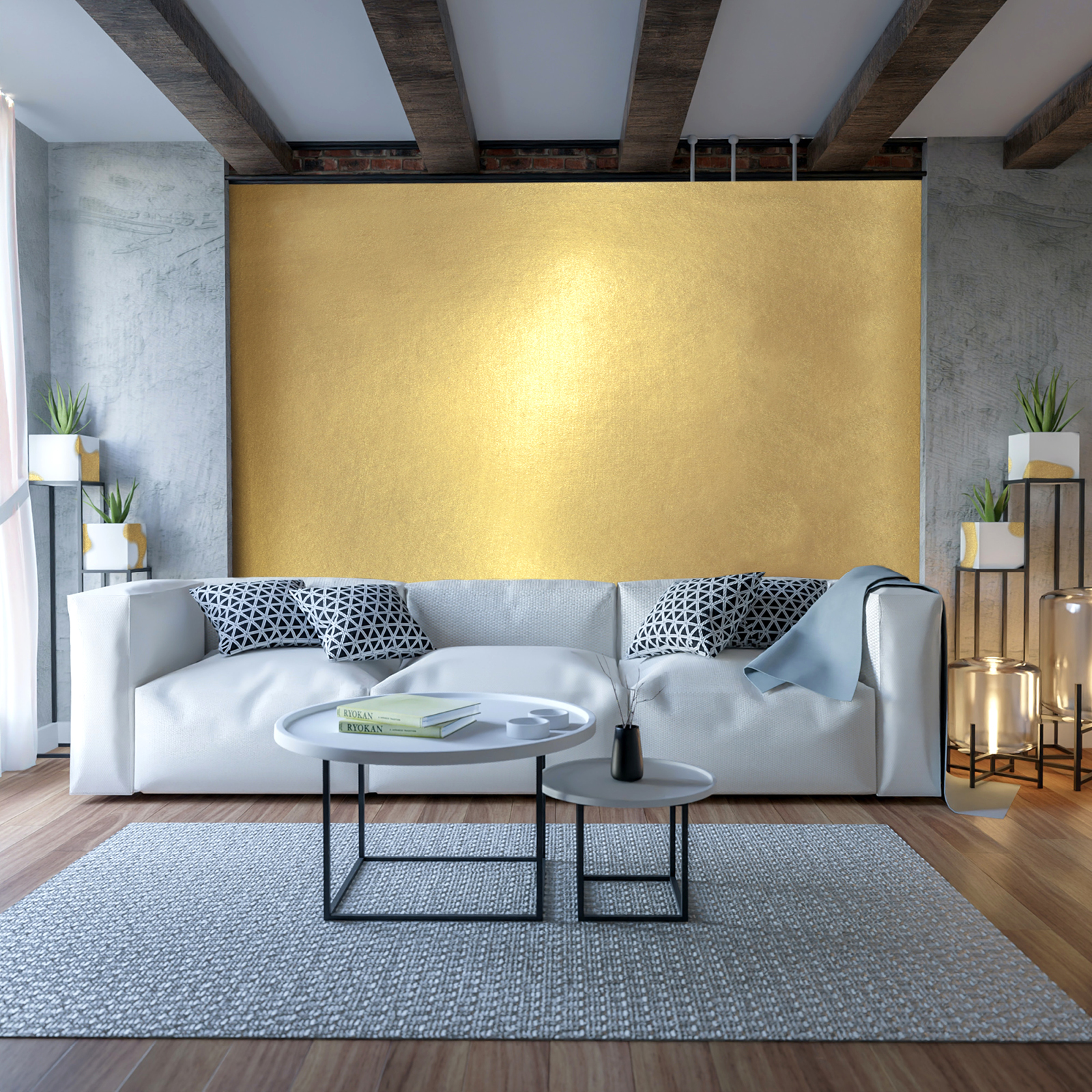 Metallic Wandfarbe