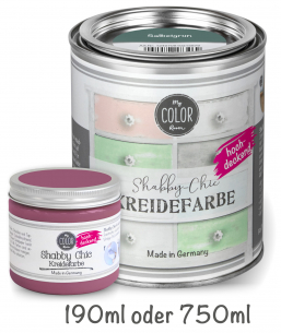 Kreidefarbe Shabby-Chic in Dosen